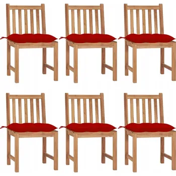 Zahradní židle VidaXL dřevěná červená
