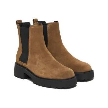 Dámské kozačky Kotníková obuv s elastickým prvkem Calvin Klein Jeans Chunky YW0YW02071 Béžová 38