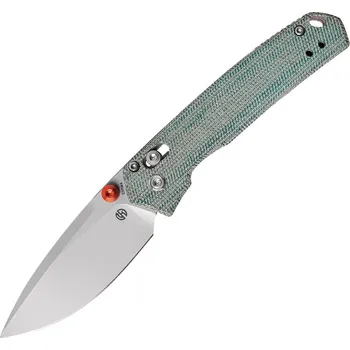 Vosteed Mini Psyop Elmax Teal Micarta
