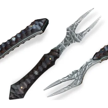 Kuchyňský nůž Vidlička steaková Dellinger Damascus BBQ VG-10