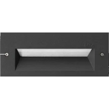 Venkovní osvětlení BEGA 33053 BEGA venkovní zápustné nástěnné LED svítidlo Barevná úprava: stříbrná
