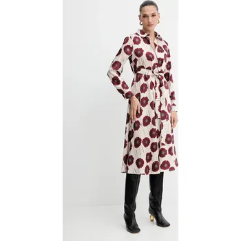 Dámské šaty Šaty Marella Emme by Marella 2525226101200 béžová 80X, vel. 38