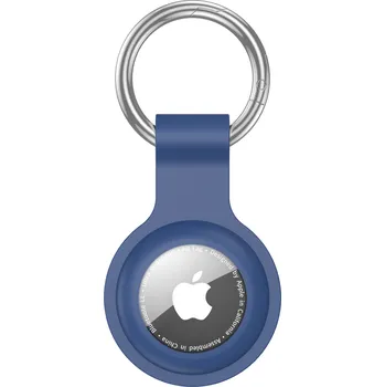 Enem Silikonový obal - klíčenka na AirTag - Navy blue IR-AIRT-020