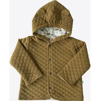 Kojenecká souprava kitikate PROŠÍVANÁ BUNDA S KAPUCÍ KHAKI_S15214 Velikost: 18 - 24 MĚSÍCŮ