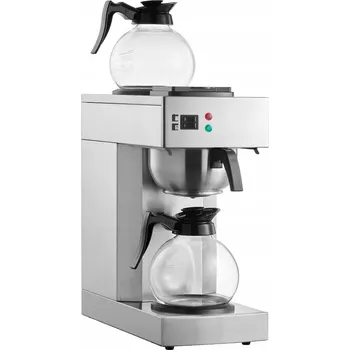 Kávovar SucceBuy Komerční Kávovar se 2 Ohřevnými Plotýnkami a 2 Skleněnými Karafy