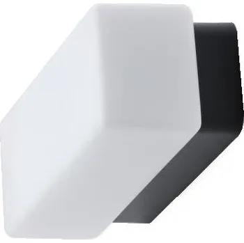 OSMONT FLORA 1 stropní/nástěnné skleněné svítidlo černá / bílá IP43 4000 K 7W LED - OSMONT OS FLO67775