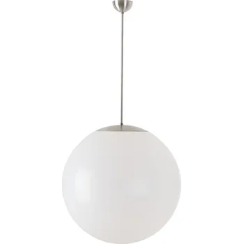 OSMONT ISIS P5 PM závěsné plastové svítidlo kartáčovaná nerez / bílá IP40 25W E27 - OSMONT OS ISI40024