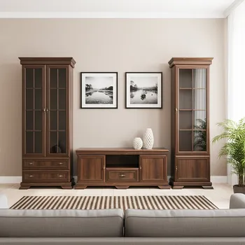 Obývací stěna Obývací stěna KORA s | 3 díly | 304 cm | samoa king