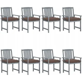 Zahradní židle VidaXL dřevěná šedá