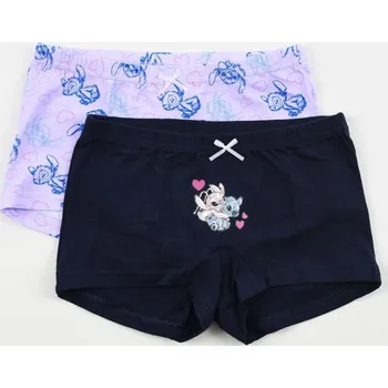 Kalhotky Sada dvou dívčích kalhotek Stitch - černá/lila Velikost: 114