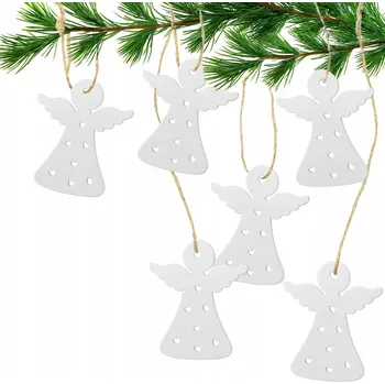 Vánoce Vánoční ozdoby ANDĚL ANDÍLCI Závěsná dekorace Ozdoba ze DŘEVA VÁNOCE