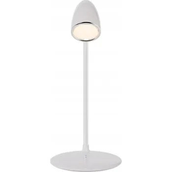 Lampička Proove Moderní LED stolní lampička 10W s 15W indukční nabíječkou, bílá/bílá