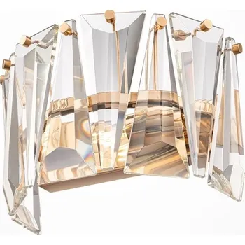 Nástěnné svítidlo MAYTONI Nástěnné svítidlo Puntes E14 60W zlatá kov/křišťál - MAYTONI M MOD043WL-01G