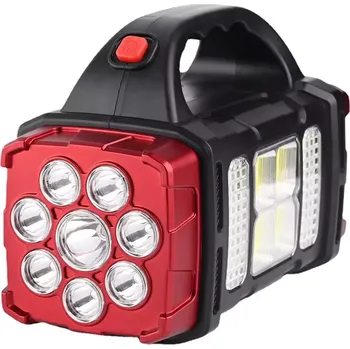 Zaparkorun Multifunkční voděodolná svítilna HB-1678 - červená