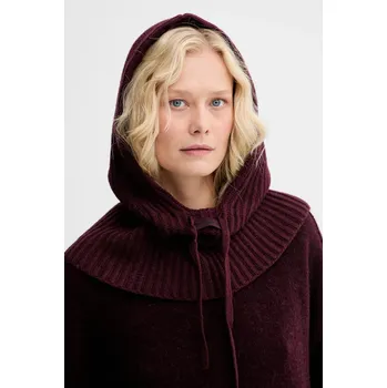 Kukla Vlněná kukla Pinko vínová barva, 104494 A2Z1 104494.A2Z1 93X, vel. ONE SIZE