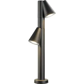 Venkovní osvětlení SLV - BIG WHITE T-TUBE 70 POLE venkovní stojací lampa, GU10, dvojitá, IP65, max. 10 W, černá - BIG WHITE (SLV) LA 1008017