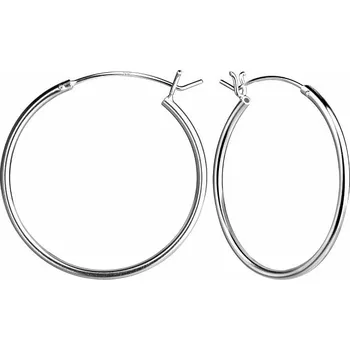 Náušnice 12587 Stříbrné 3 cm KRUHY 3 cm,1,85 g