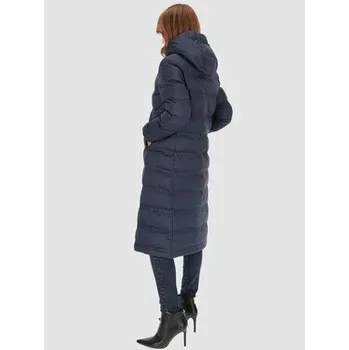 Dámský kabát Perso Kabát pro přechodné období z kapturem Tmavomodrá Regular Fit S