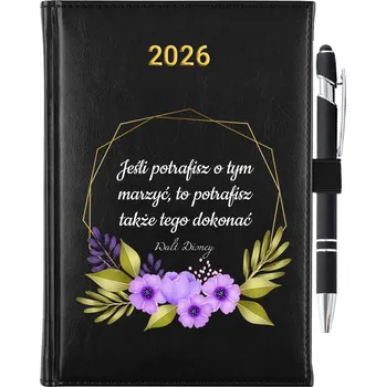 Kalendář Knižkový kalendář 2026 A5 černý