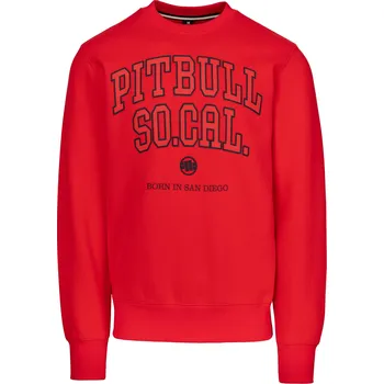 Pánská mikina PitBull West Coast - pánská mikina SO CAL červená L