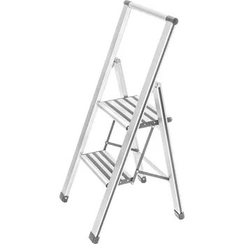 Schůdek WENKO 601015100 - Schůdky ALU-DESIGN 44x101 cm bílá/šedá