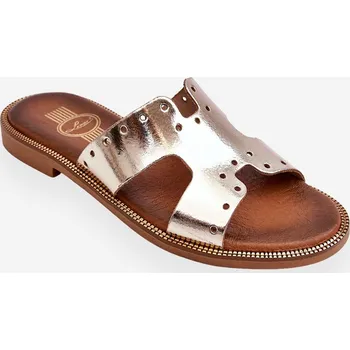 Dámské žabky Zazoo Zazoo hnědá | krémová | tmavě červená 2251055