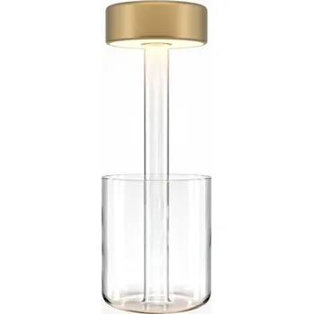 Lampička MAYTONI Stolní lampa AI Collaboration 2200-4000K 3W nastavitelná bílá zlatá sklo bateriová stmívatelná - MAYTONI M MOD229TL-L3G3K1