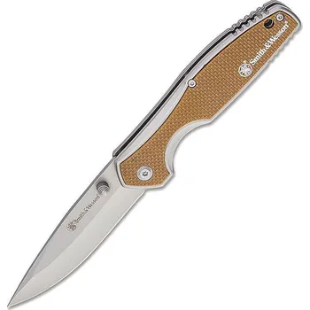 Outdoorové zavazadlo Smith & Wesson Cleft Linerlock TAN