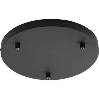 Příslušenství pro svítidlo FANEUROPE Rozeta PIREX kruhový rám černá A 3 FORI 32x4,1cm - FANEUROPE FAN BASE-S-R3-NER