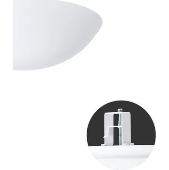 Koupelnové svítidlo OSMONT TITAN V1 stropní/nástěnné plastové polovestavné svítidlo bílá IP44 3000 K 18W LED - OSMONT OS TIT65013