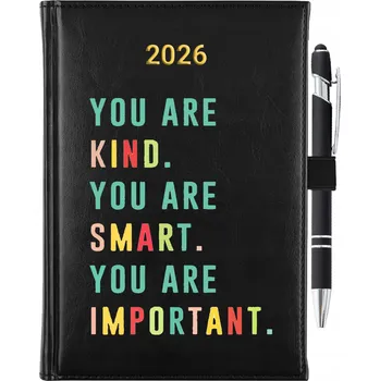 Kalendář Knižkový kalendář 2026 A5 černý