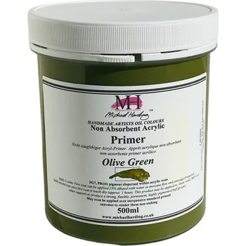 Primer Michael Harding pro akrylové i olejové malby - Olive Green Objem: 500 ml