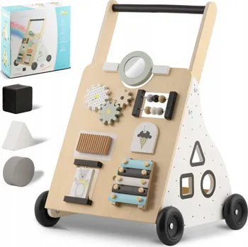 Odrážedlo CHODÍTKO ODRÁŽEDLO VZDĚLÁVACÍ DŘEVĚNÁ DÍLNA PRO DĚTI KŘÍDOVÁ TABULE