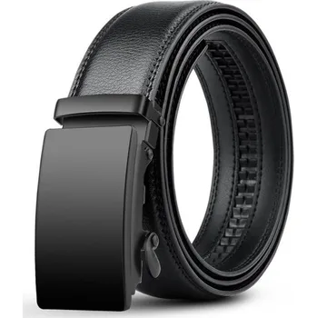 Opasek Pánský kožený pásek L286 černá 130 cm