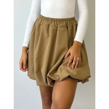 Dámská sukně Dámská puffová sukně světle hnědá, VELIKOST UNI ( S, M , L )