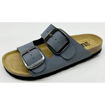 Dámské pantofle Bio Life Lena dámské kožené pantofle modrá Barva: Modrá, Velikost: 39