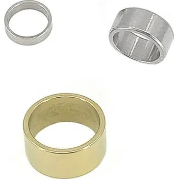 Materiál na výrobu šperku Ocelová rondelka 6-12mm - 1Ks+B - 7 x 3 mm / Nerez SL / 1Ks