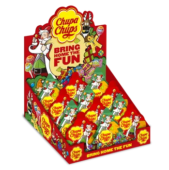 Bonbon Chupa Chups vánoční ozdoba karton 56g x 12ks