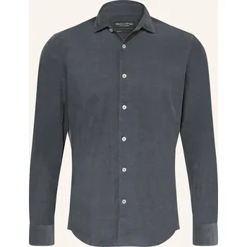 Pánská košile Marc O'polo Pánská Manšestrová Košile Shaped Fit, tmavě šedá, 44