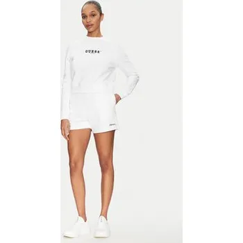 Guess Jeans Sportovní kraťasy W5GD0O K68I4 Bílá Relaxed Fit S