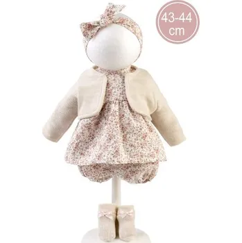 Llorens M844-01 obleček pro panenku miminko NEW BORN velikosti 43–44 cm