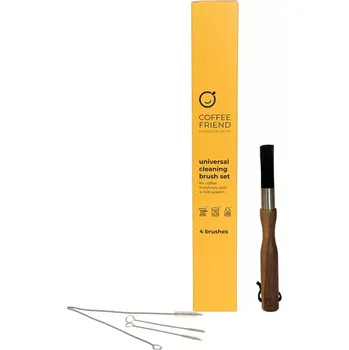 Příslušenství pro přípravu kávy Coffee Friend – univerzální čisticí sada kartáčků (4 ks) pro kávovary