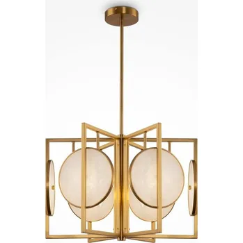 MAYTONI Závěsné svítidlo Marmo 6x40W bílá/zlatá kov designové - MAYTONI M MOD099PL-06G