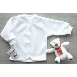 AMÁLKA Propínací svetřík fleece, bílý Velikost: 86