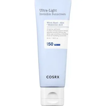 Přípravek na opalování Cosrx - Invisible Ultra-Light Sun Cream SPF50 pa++++ Opalovací krémy 50 ml unisex