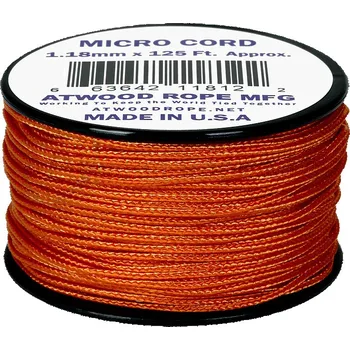 Náramek Micro Cord 1.18 mm Burnt Orange - cívka cca 38 m