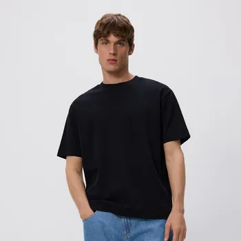 Pánské tričko Reserved - Bavlněné boxy tričko - černý - 8689H-99X - 8689H-99X-L-2