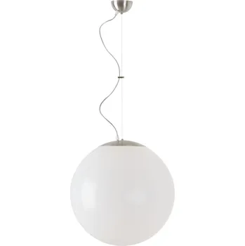 OSMONT ISIS L5 PM závěsné plastové svítidlo kartáčovaná nerez / bílá IP40 25W E27 - OSMONT OS ISI40029