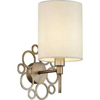 Nástěnné svítidlo MAYTONI Nástěnné svítidlo Anna E14 40W krémová látka kov zlatá dekorativní design - MAYTONI M H007WL-01G