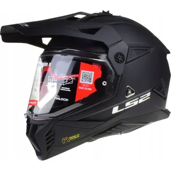 Helma na motorku Přilba dual LS2 MX702 PIONEER II MATNÁ ČERNÁ adventure vel M